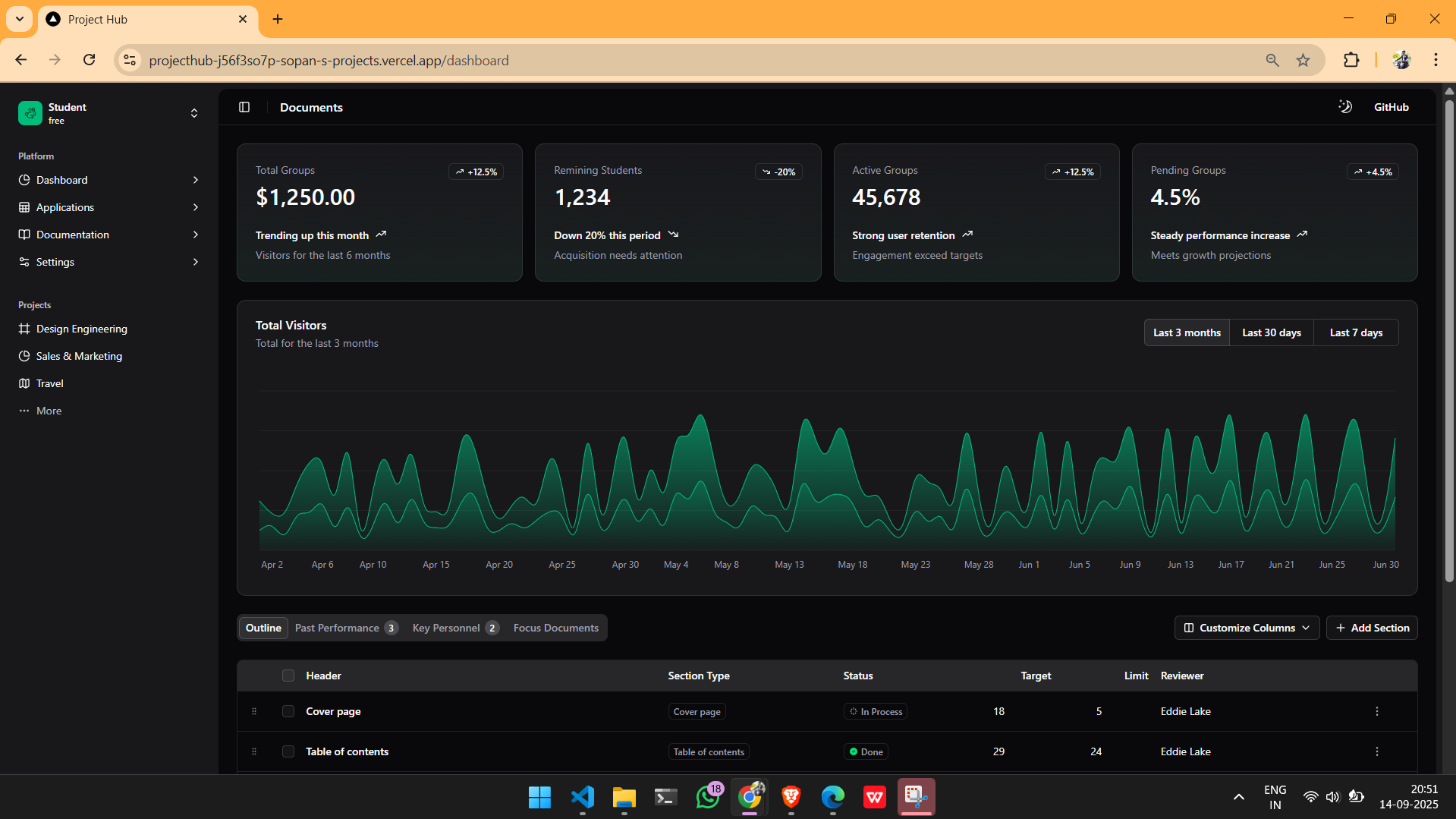 ProjectHub (Academic Student Projects Management System) screenshot 2