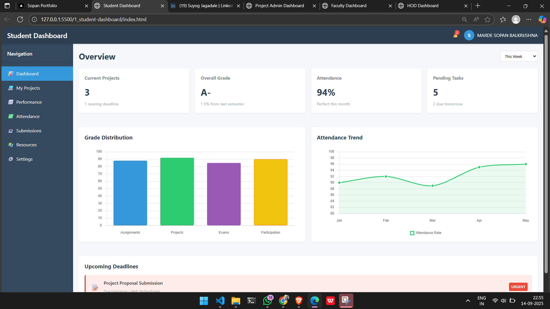 ProjectHub (Academic Student Projects Management System) screenshot 6